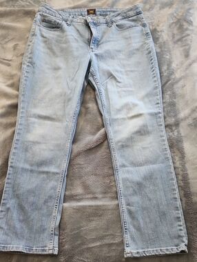 Lee Light Blue Straight Leg Jeans